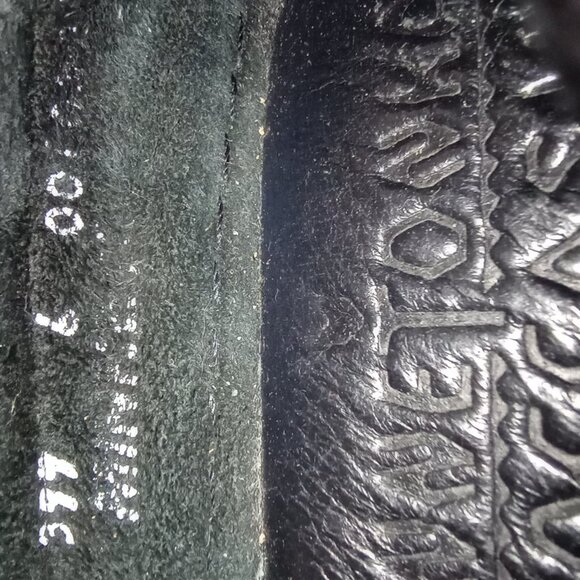 Minnetonka Moccasin Moosehide Kilty Women's Size 6 Black - Picture 3 of 13